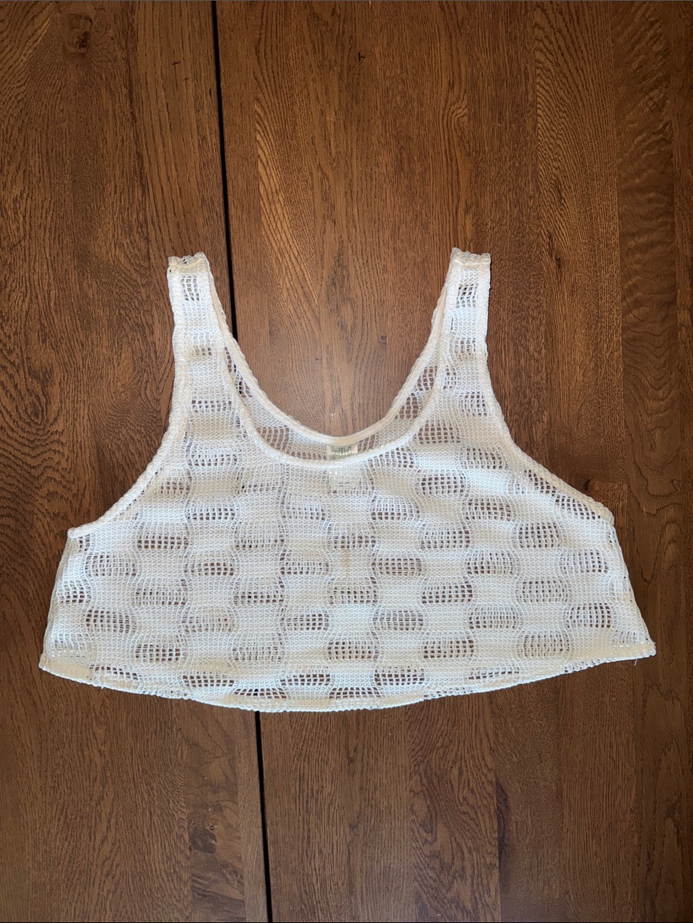 Wild Fable White Crochet Crop Top